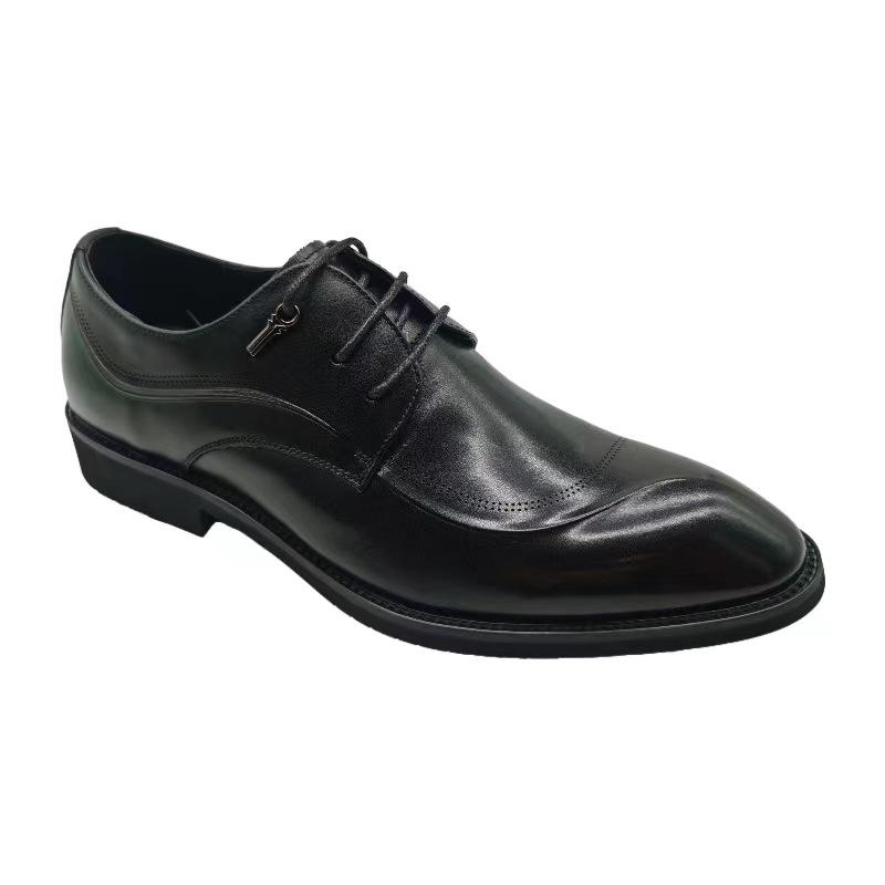 Leather Men'S Leather Shoes Dress Shoes Black Brown Lace-Up Men'S Shoes Four Seasons Wedding Men'S Shoes 8885