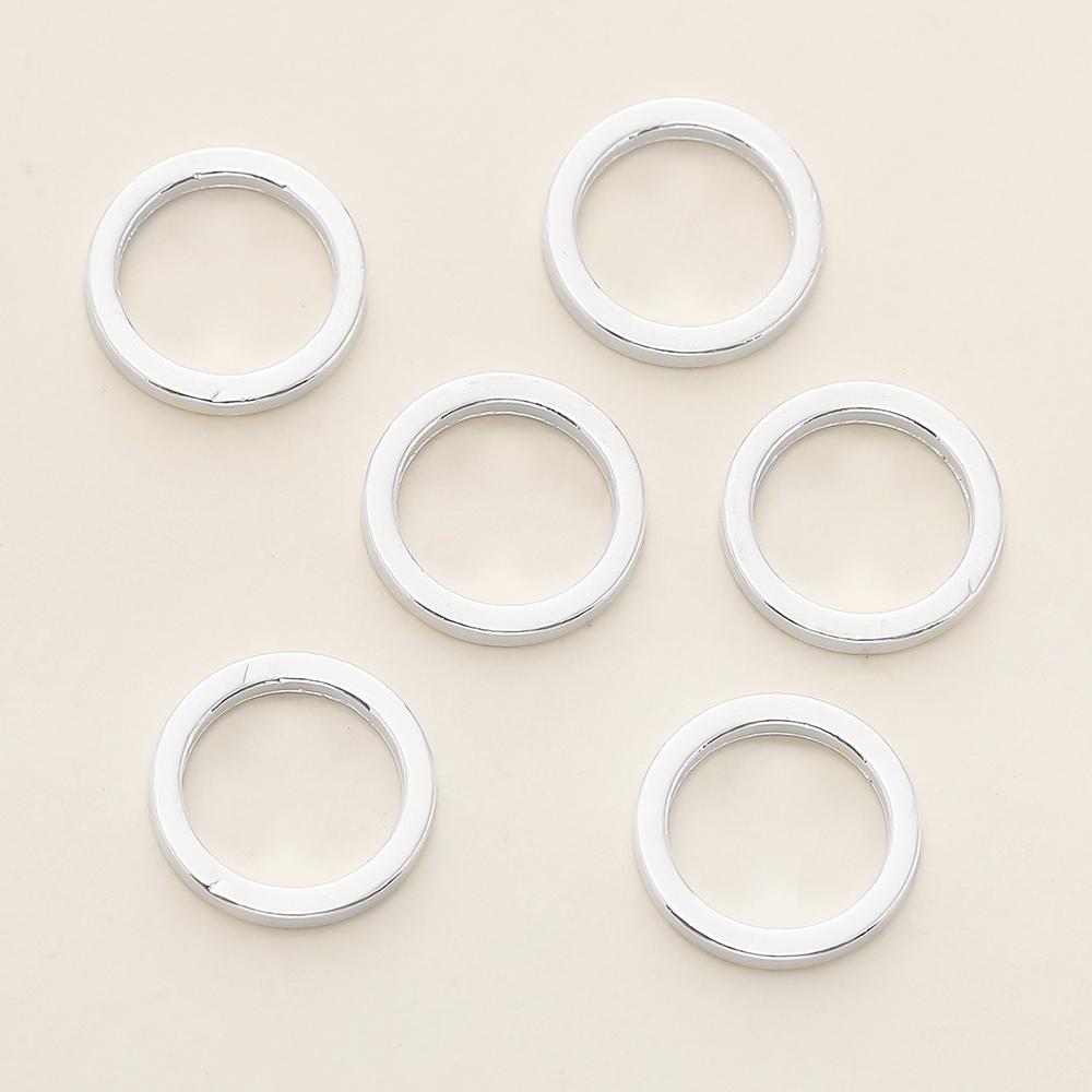 10/20 Stück/Packung 14K/18K Goldfarben Beschichtetes Messing Offene Biegeringe Sprengringe Verbinder für Schmuck Halsketten Herstellung Zubehör