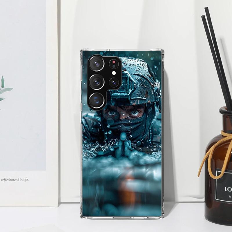 Military Army Special Forces Phone Case For Samsung Galaxy S26 S25 Edge S24 FE S23 S22 Ultra S21 Plus S20 + Art Fundas Back Cove
