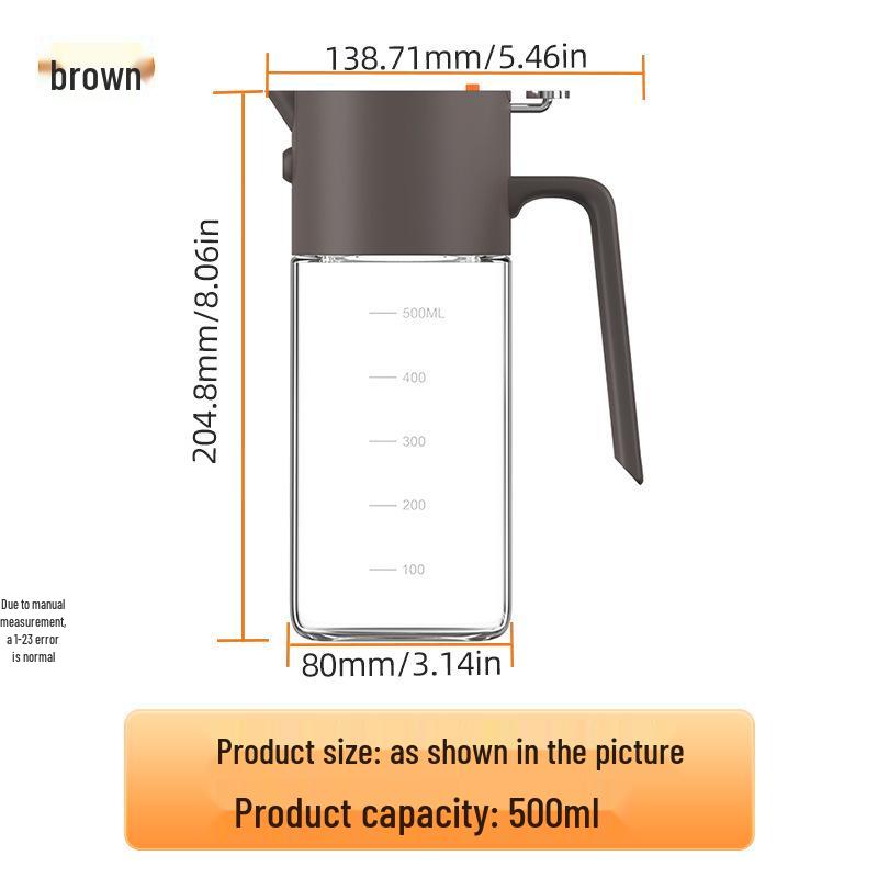 

Масляный спрей-бутылка двойного назначения 3-го поколения с открывающейся одной кнопкой крышкой для кухни