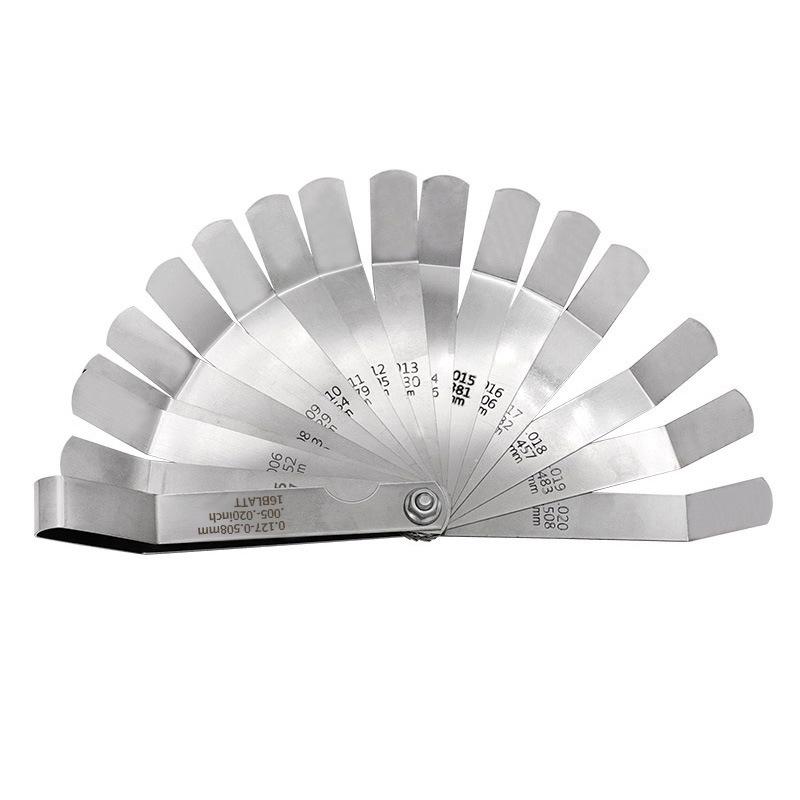High Precision Stainless Steel Feeler Gauge, 0.127-0.508mm Thickness Measurement