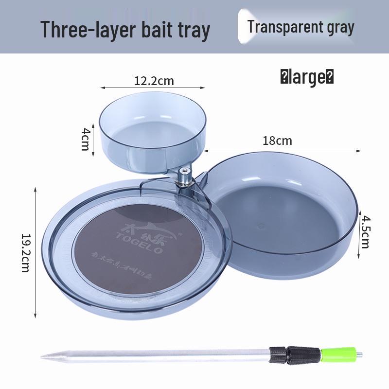 Magnetischer Köderbehälter & Erdspieß: Starke Drahtziehhilfe & loser Grundfutterbehälter für Angelstühle