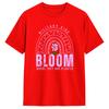 Streetwear T Shirt Military Kid Dandelion Bloom Where TheyRe Planted Purple Up Pure Cotton T Shirts for Unisexs Summer Clothes