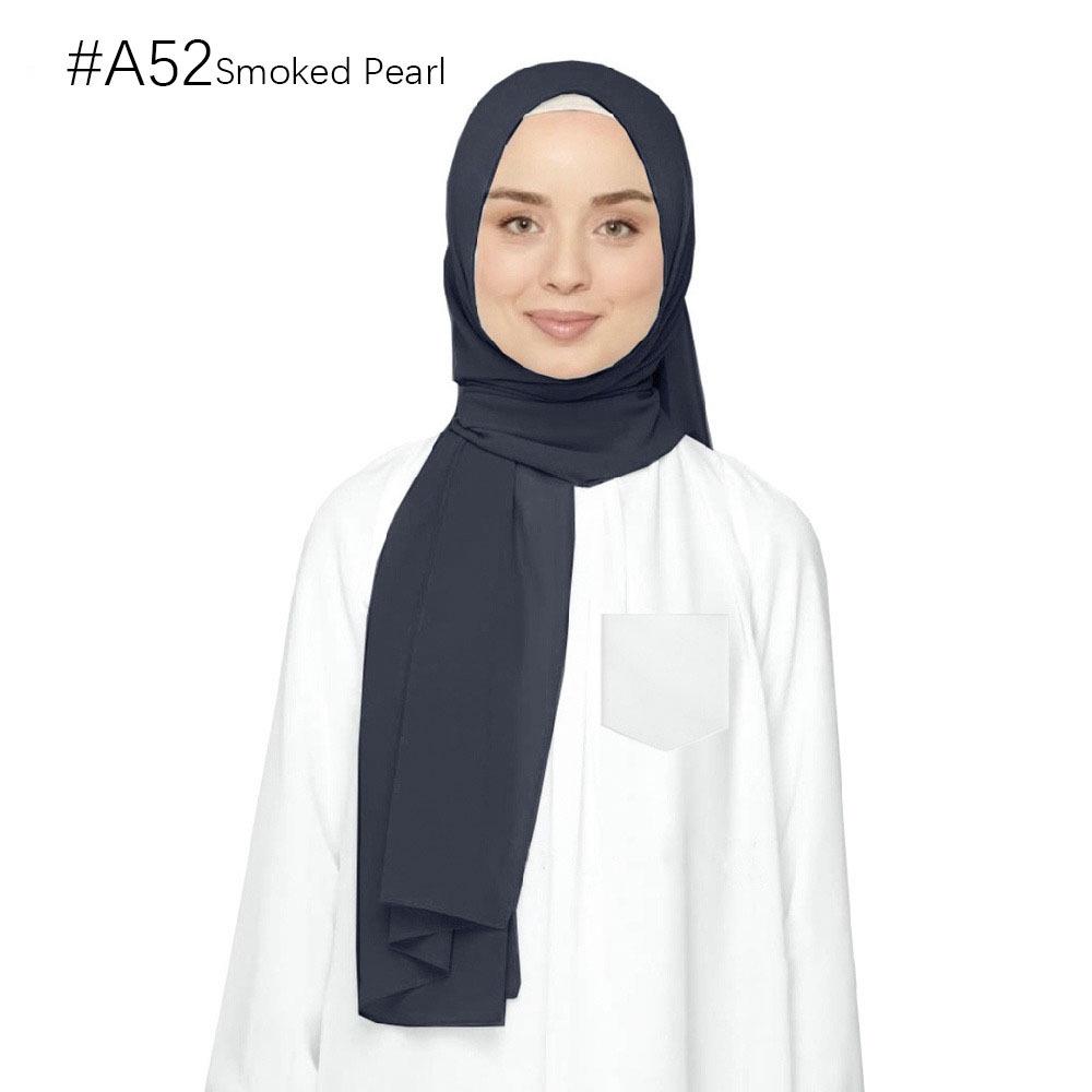 Ethnische Perlen Chiffon Bubble Kopftuch - Malaysia Schalkollektion