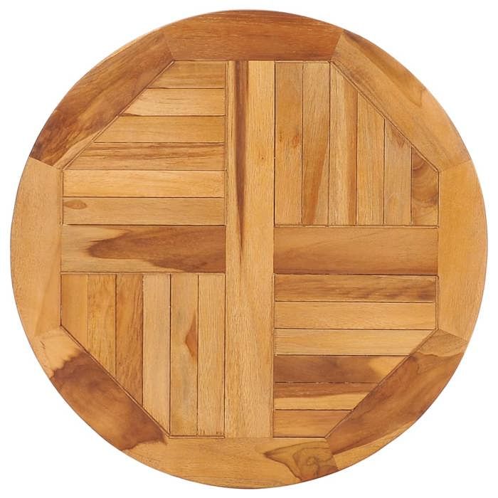 VidaXL Disque de table rotatif Bois de teck solide