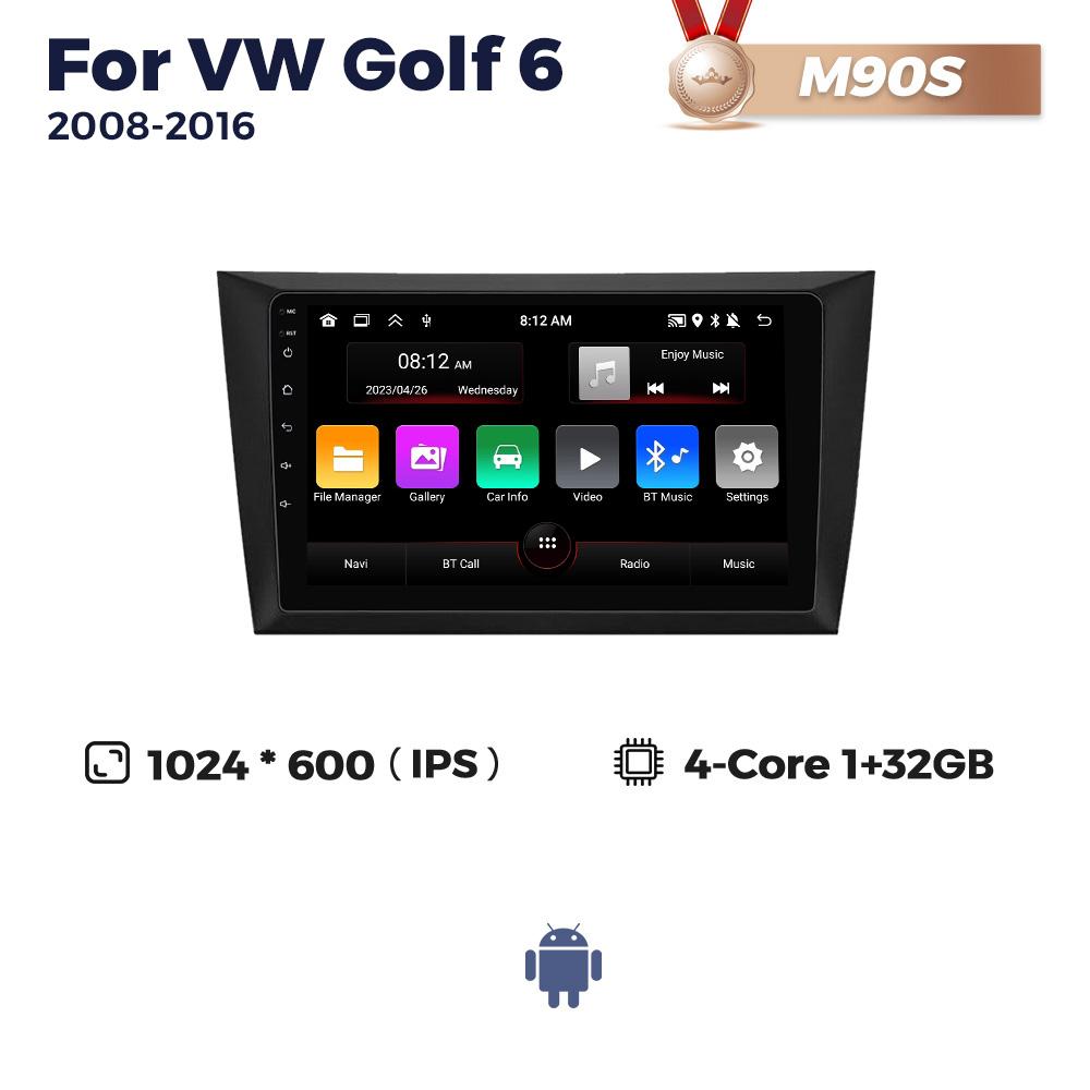 

Navifly 2 Din Android автомобильный радиоприемник для Volkswagen VW Golf 6 MK6 GTI 2008-2016 беспроводной Carplay авто мультимедийный видеоплеер DSP RDS