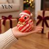 Cute Decorative Duck Figurines Christmas Figurine, Resin Sculpture for Holiday Home Decor, Tree Hanging Decorations Desktop Ornaments with Festive