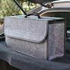 Foldable Felt Storage Bag for Car Trunk Collapsible Trunk Organizer for Travel Supplies Multi-Purpose Cargo Storage Box