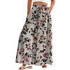 Women's Palazzo Pants Boho Floral Wide Leg Trousers Summer Beach High Waisted Flowy Pants With Pockets