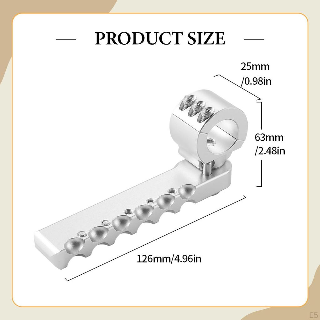 2 Front Highway Footrests, Folding Clamps, Footrests with Mounting Clamp Kit for R1300GS
