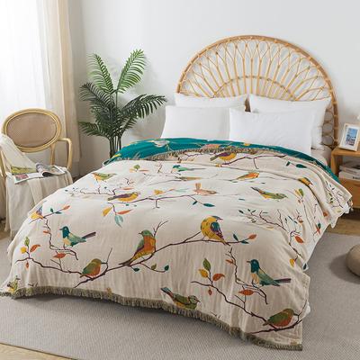 High-end Cotton Gauze Throw Blanket Towel Quilt Summer Cool Air Conditioning Nap Leisure Blanket Double Sofa Cover Blanket For Home