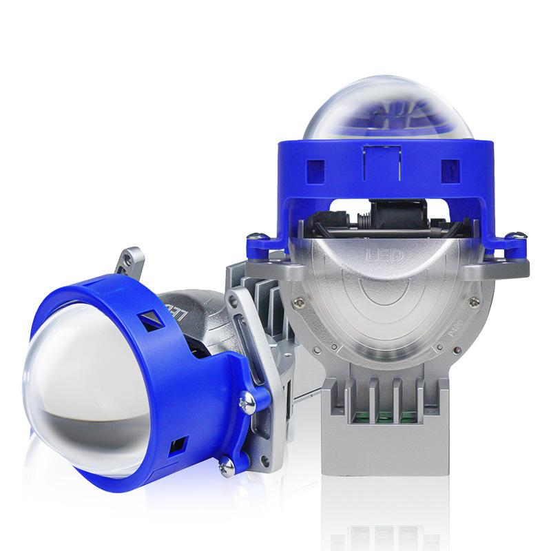 1Pcs Ultra-Bright Led Car Double Lens Headlight High Power 60W Double Light Cup Condenser Light Hella 5 Modified Light