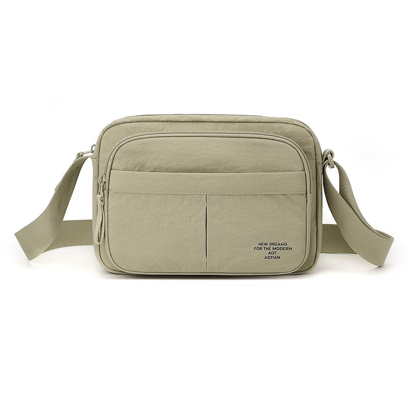 Borsa a tracolla leggera in nylon per uomo donna, borsa a tracolla messenger casual con tasche multiple