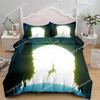 3D Print Reindeer Wild Bedding Set King Queen Twin Single Size Duvet Cover Pillow Cases Bed Linen Bedding Set