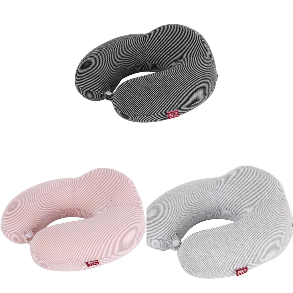 Memory Foam U Shape Travel Pillow With Cotton Cover For Adults Office Comfort
