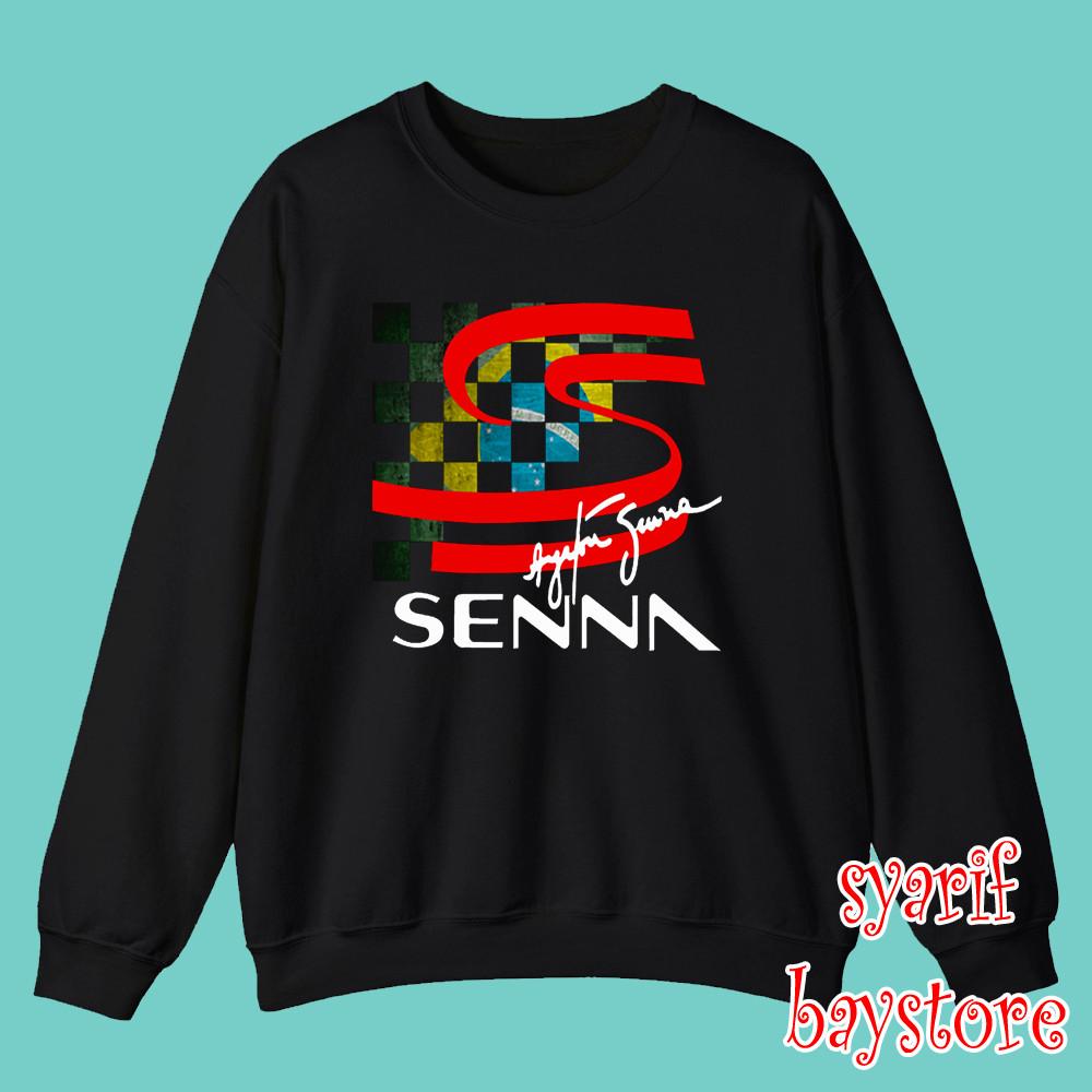 Ayrton Senna Brazilian Racing Legend Black Size S3XL Unisex T-Shirt S