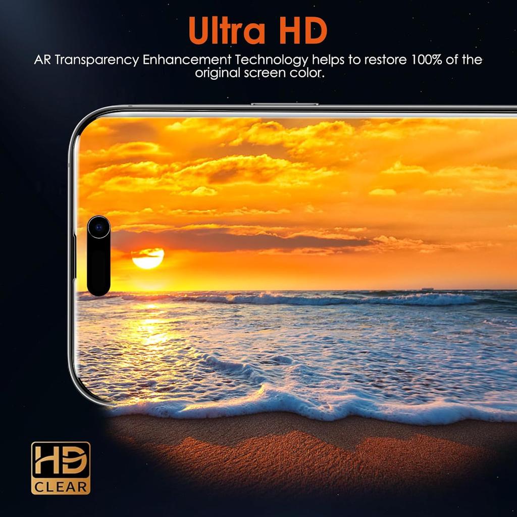 [2+2] for iPhone 15 Pro Max Privacy Screen Protector (NOT Glass) with Tempered Glass Camera Lens Protector, Anti-Spy Non-breakable Soft TPU Hydrogel