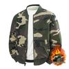 Men's Double-Sided Camouflage MA-1 Pilot Jacket - Winter Cotton Workwear with Stand Collar