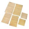 1PC Gold Sliver Epoxy Filling Sticker 3mm Thickness Alphabet Letters Stickers  Handicraft Projects