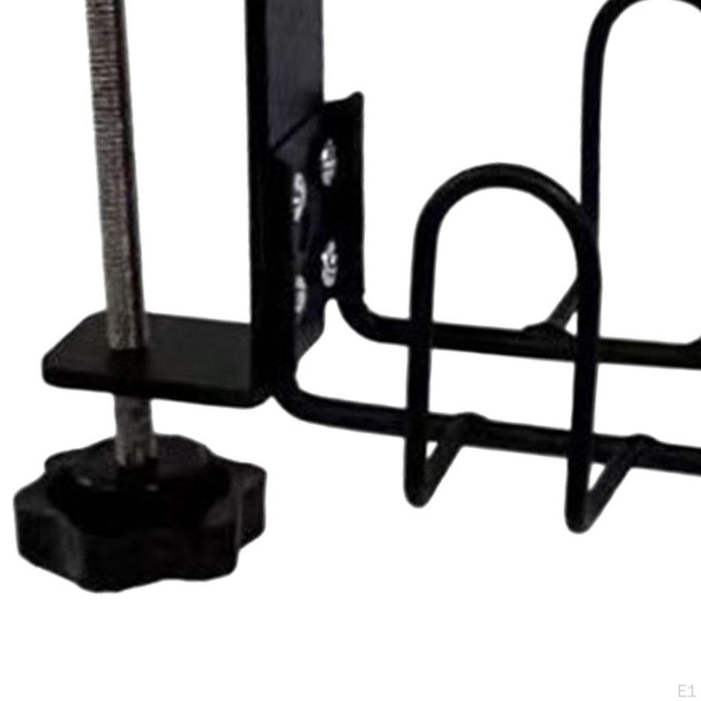 Clip on Table Cup Holder Drink Metal Frame Office Supplies Stable PC Gaming Desk Accessories