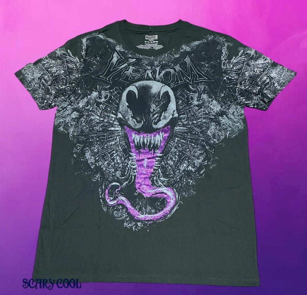 New Marvel Venom Comics Black Tribal Mens Unisex T-Shirt XXXXL