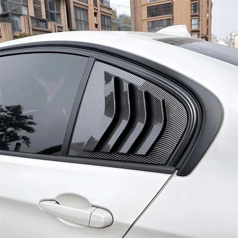 For BMW 3 Series F30 318i 320i 325i 2013- Car Rear Window Shutter Cover Trim Window Louver Side Vent Trim
