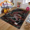 Chinese Dragon or Mythical  Playroom and Bedroom Plush Carpet Non-slip  Soft Play Mat Bed Area Rug Parlor Decor