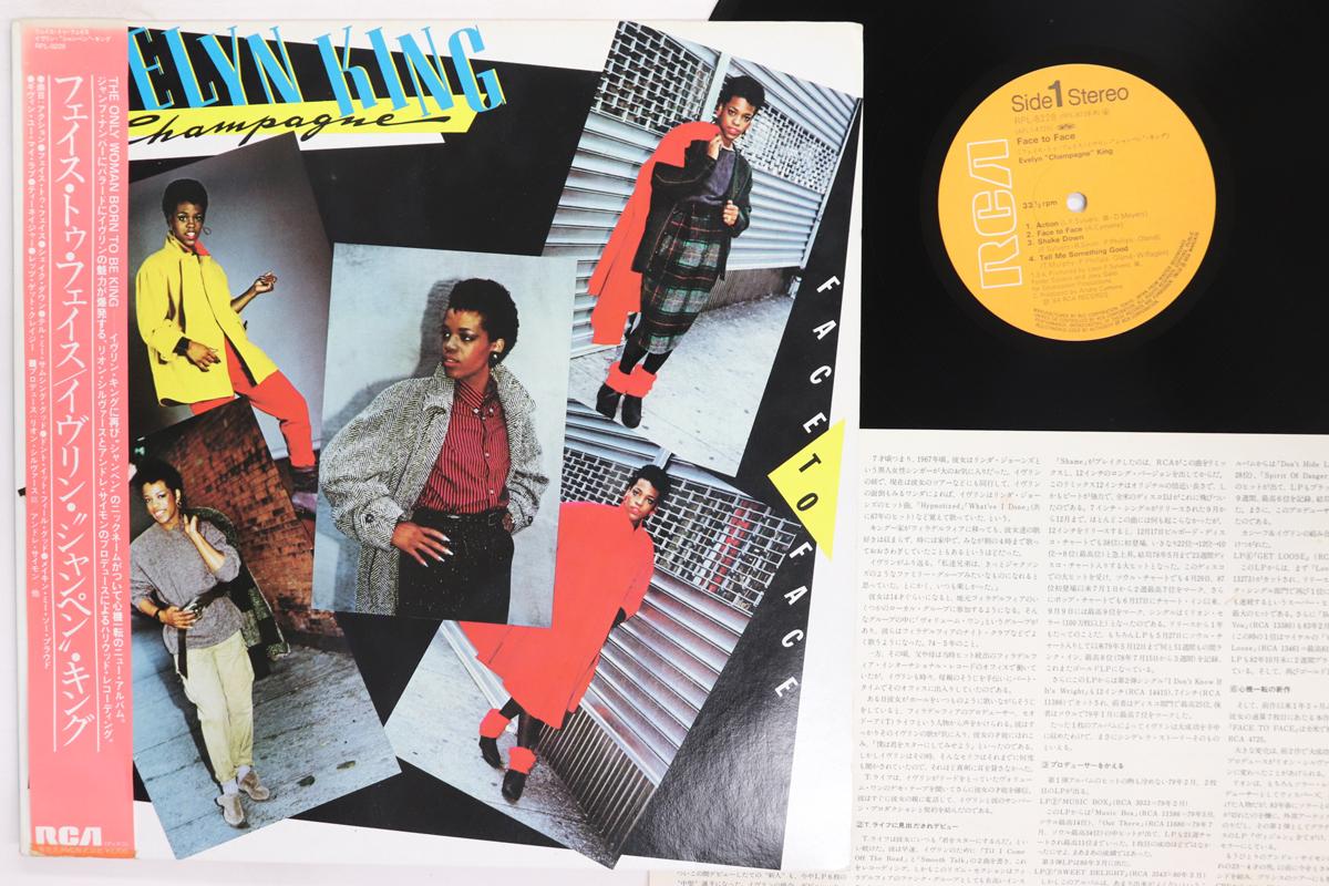 LP Record EVELYN CHAMPAGNE KING  Face To Face RPL8228 RCA 1984 Japan Obi SoulFunk Used
