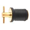 Rubber Seal T Handle TwistIn Plug Brass Brass Snap Handle Plug Marine Drain Plug  Boat Bilge