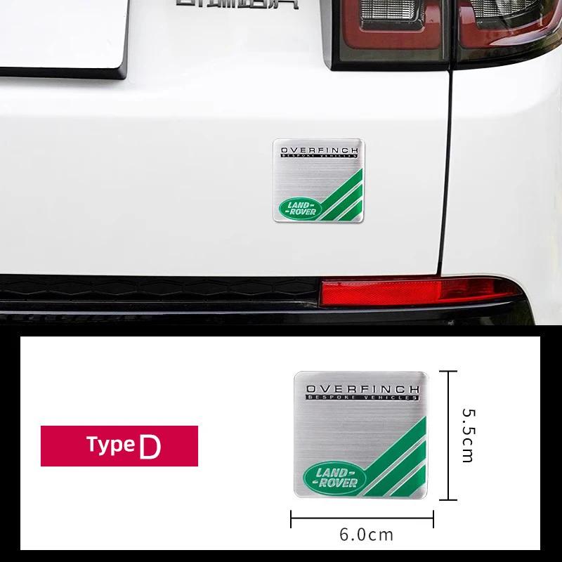 Personality Refit 3D Stickers Car Logo Aluminum Alloy Stickers For Land Rover Discovery 2 3 4 Range Rover Freelander SV SVR Vela BQ7