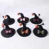 With Bell Cat Wizard Cap Sequin Bowknot Dog Halloween Headwear Pet Witch Hat  Festival Carnival