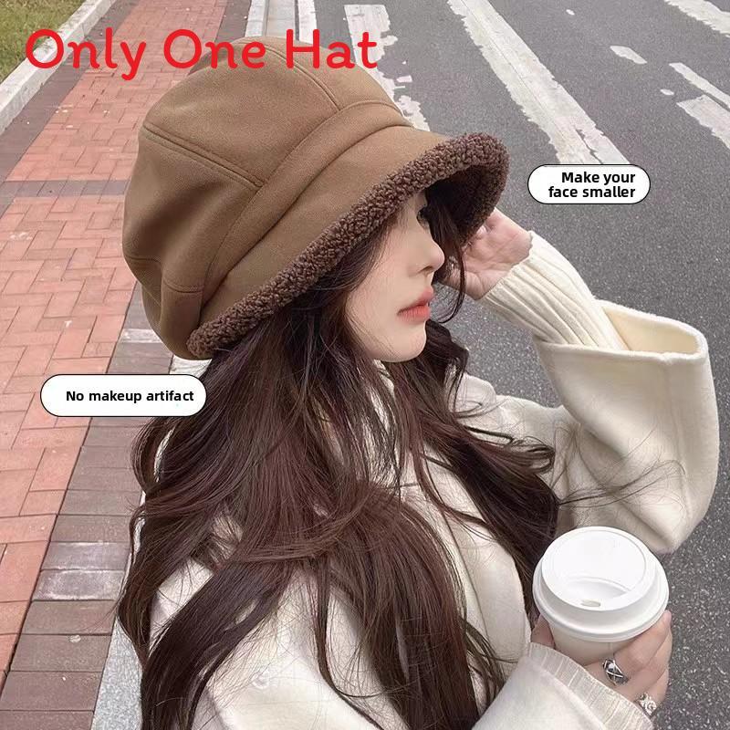 Vintage Fisherman Hat With Fleece Lining For Winter Casual Warmth