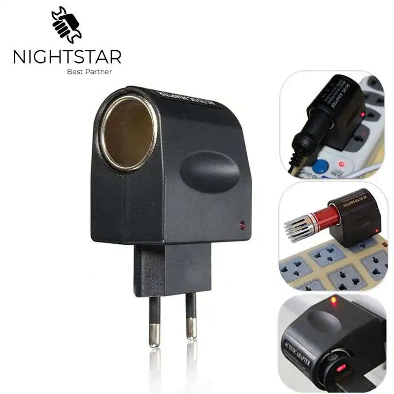 220V AC to 12V DC Car Cigarette Lighter Wall Power Socket Plug Adapter Converter EU Adapter Socket US Plug