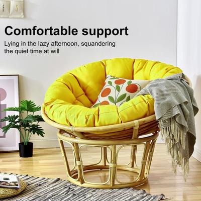 Cojín Redondo para Silla Colgante de Huevo Relleno Cojín de Asiento para Hamaca Silla Mecedora para Patio Jardín Sillas Columpio