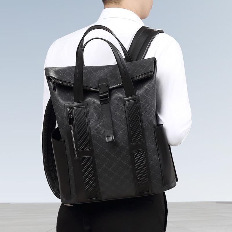 Men's Fashion Lightweight 15.6" Laptop Backpack with Large Capacity and Printed Design