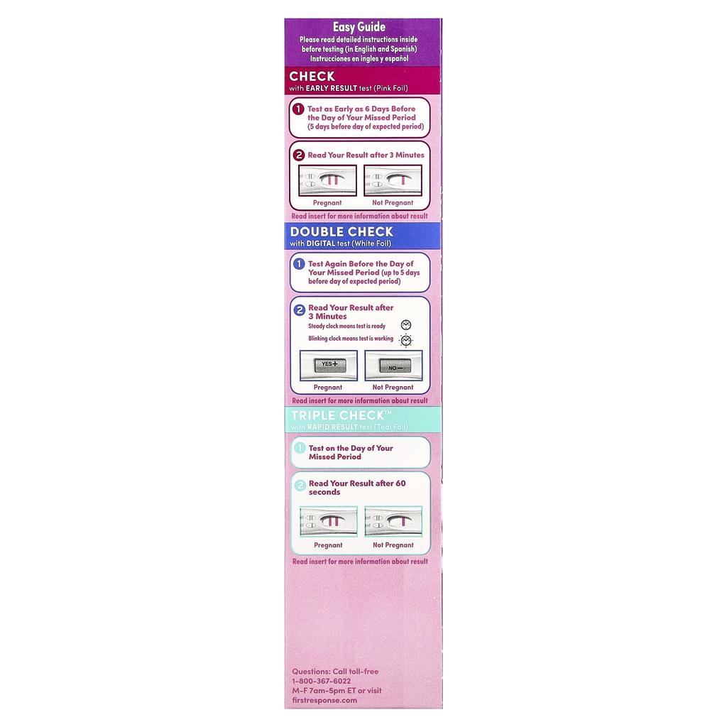 Triplecheck™ Pregnancy Test, 3 Tests