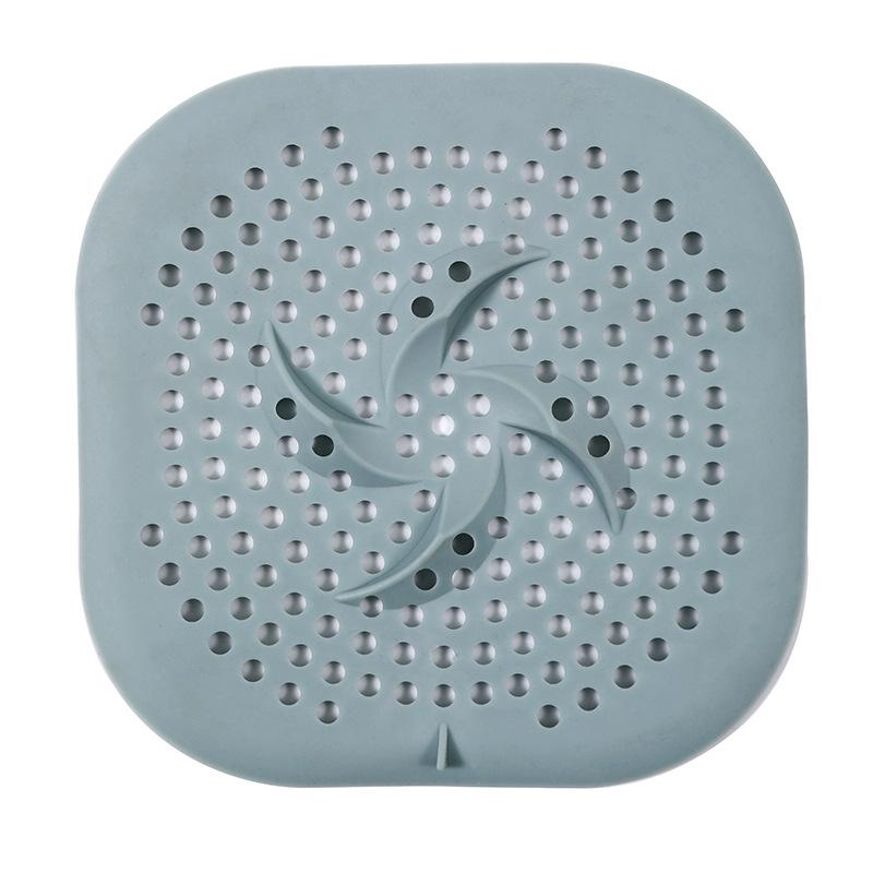 Filtre à cheveux pour évier, filtre anti-blocage, bouchon de vidange de sol de baignoire, de douche, bouchon déodorant en silicone pour cuisine, accessoires de salle de bain vert