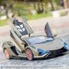 1:24 Lamborghini Sian FKP37 Auto Modell Spielzeug Legierung Diecast Rückzug Sammlung Supersportwagen Spielzeug Fahrzeug zur Dekoration Geschenke A244