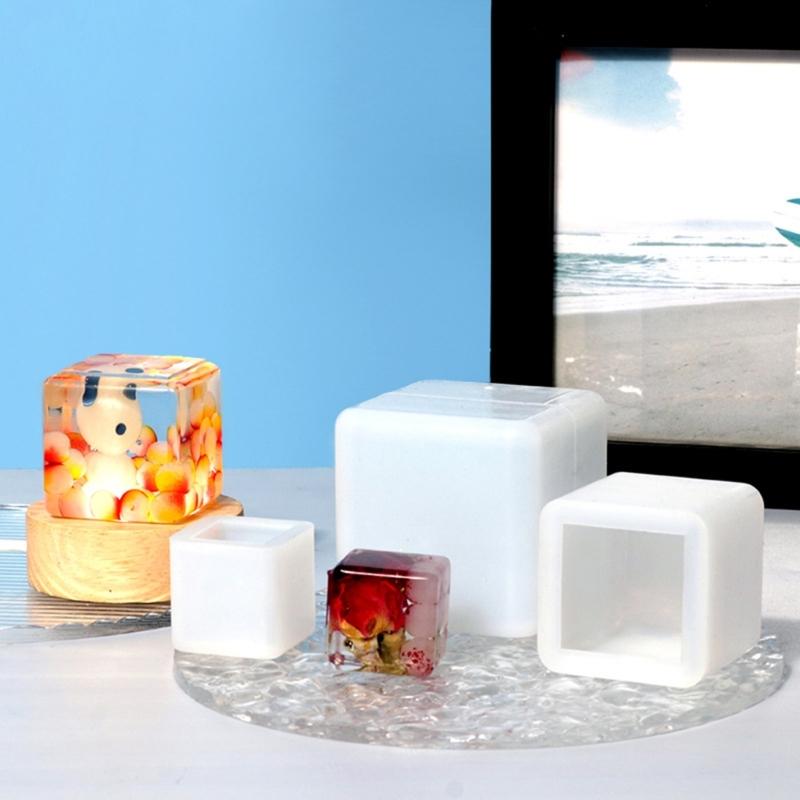 Cube Silicone Molds Square Silicone Molds Resin Epoxy Casting Molds Resin Casting Molding Square Molds Silicone Material