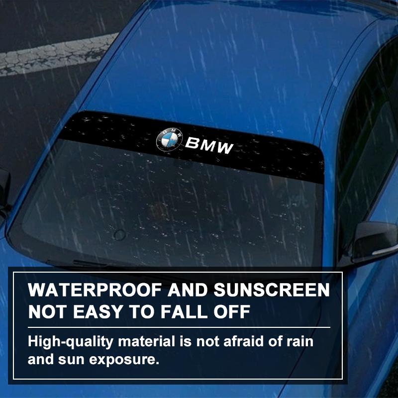 Adesivi per Parabrezza Anteriore Auto Emblema Decorativo Anteriore e Posteriore per BMW E30 E34 E36 E39 E46 E53 E60 E70 E71 E85 E87 E90 E91 E92