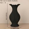 Cross-Border Gothic Retro Carved Black Vase For Dark Romantic-Style Desktop Decoration Scenario