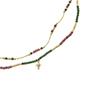 Collier - LUXENTER - Holis - Argent 925 - Or jaune 18k - Zirconium brillant