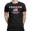 Turning Point USA Charlie Kirk T-Shirts Men  Novelty Pure Cotton Tee Shirt Round Collar Short Sleeve T Shirts Gift Idea Tops