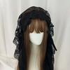 Schwarz / Weiß Spitze Schleife Haarband Gothic Stil Lolita Mädchen Stirnband Lolita Kopfschmuck Party