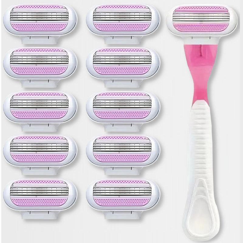 Three-Layer Women's Manual Razor for Body, Armpit & Pubic Hair