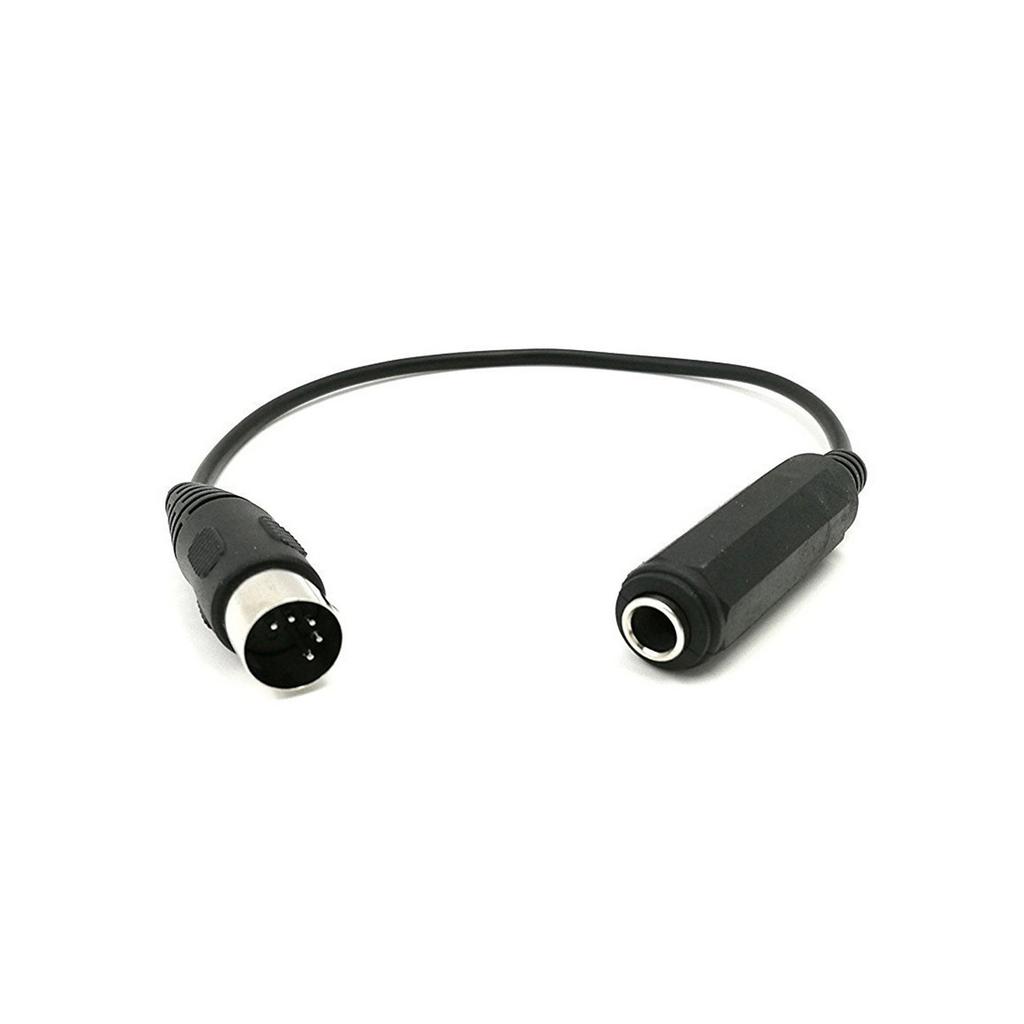 30cm/11.81inch 6.35mm to DIN 5Pin Cable Female to Male Connectors Cord Wire for Connecting Speakers and Recorders