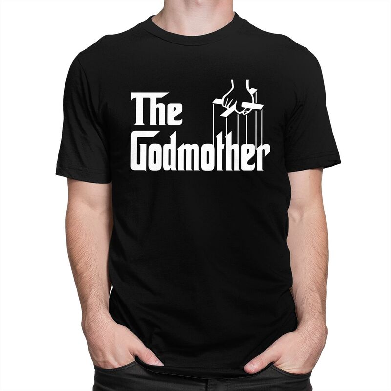 Custom The Godmother Logo T Shirt for Men Pure Cotton Tshirt Leisure Tees Short Sleeves Tshirt Loose Fit Clothing