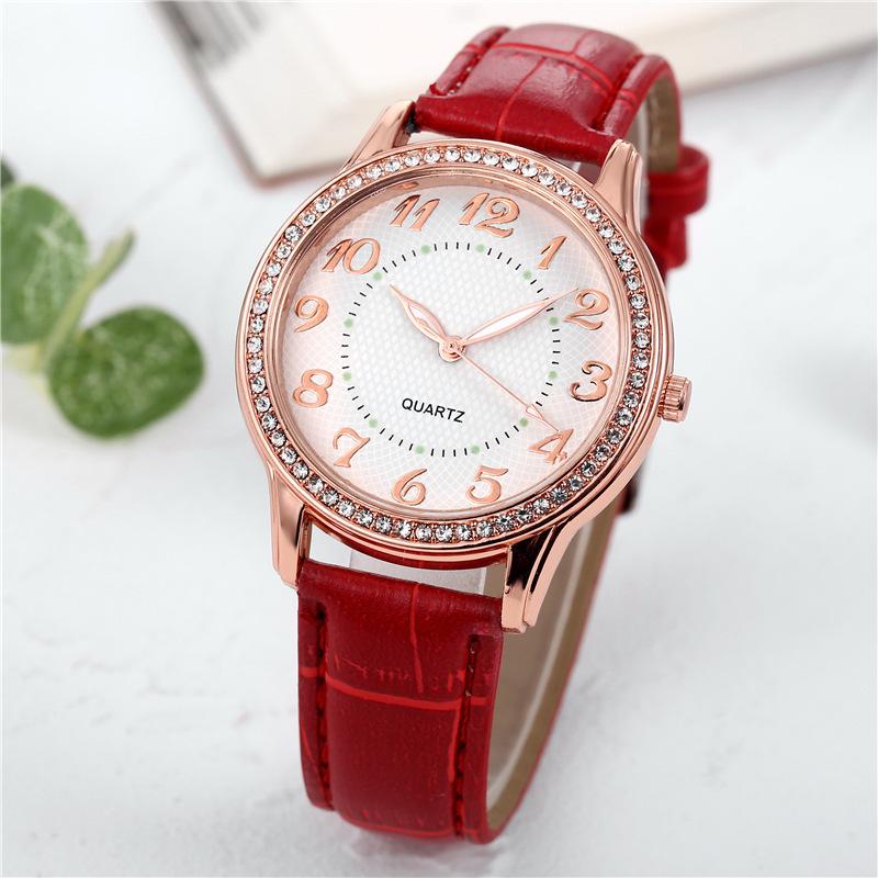 Diamond Luminous Needle Watch Women'S Belt Women'S Watch Quartz Watch Watches