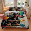 3pcs Dachshund Art Print Duvet Cover Set - Machine Washable, Includes 1 Cover and 2 Pillowcases, No Core Included Yy251013047