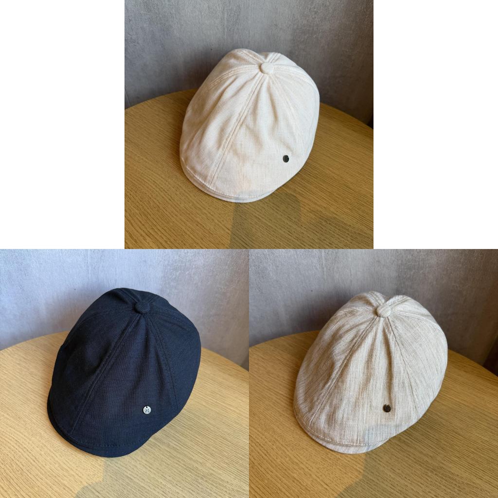 Vintage Cotton Linen Cap With Adjustable Fit For Summer Sun Protection